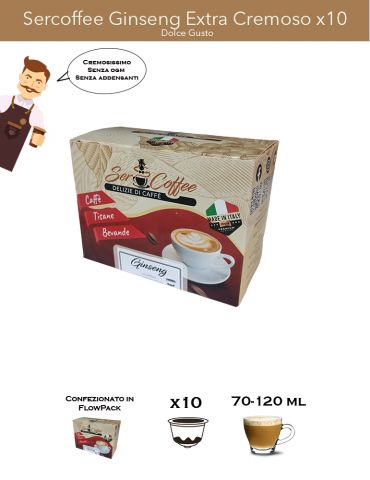 Dolce Gusto SerCoffee Ginseng Extra Cremoso x10 Comp. SerCoffee - 4