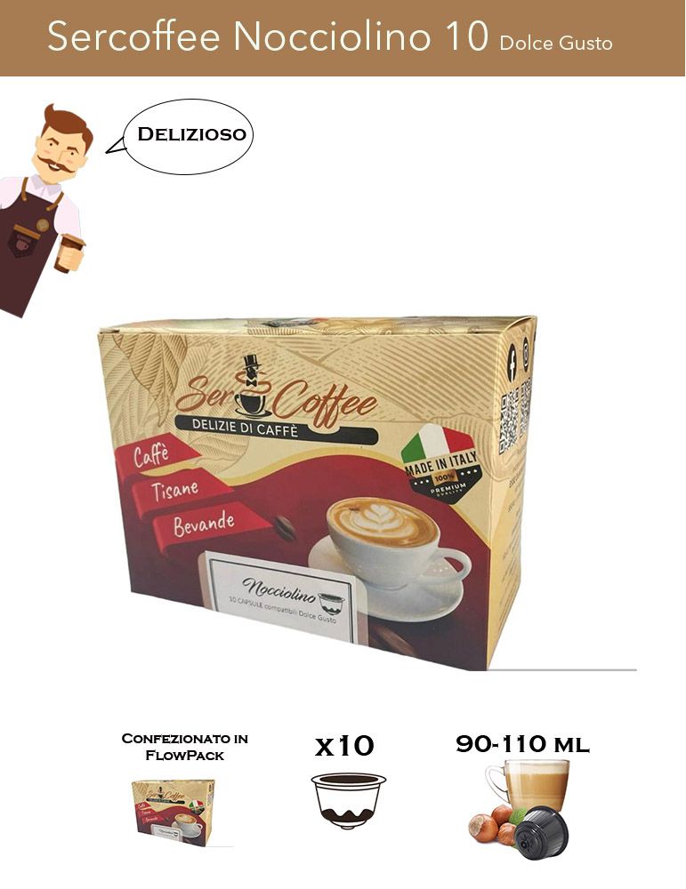 Caffè Bonini Cappuccino Capsule Bevande Compatibili NESCAFÉ® Dolce Gusto® –